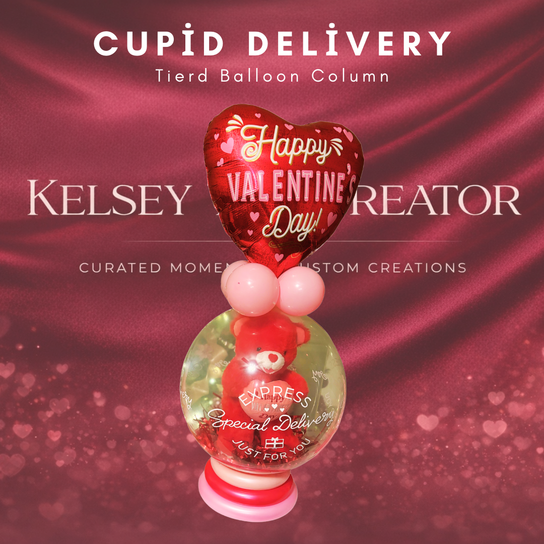 Cupid Delivery- Stuffed Balloon