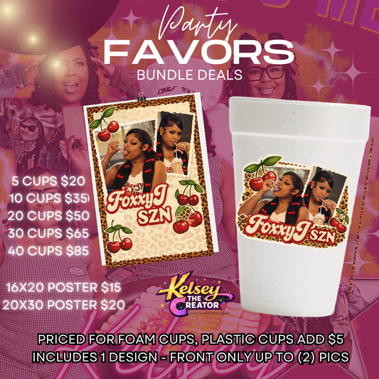 Custom Cup + Poster Bundle 🎉✨