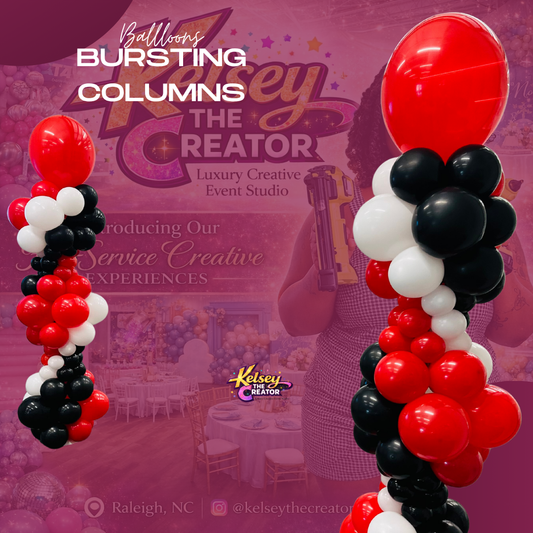 Bursting Balloon Columns 🎈✨