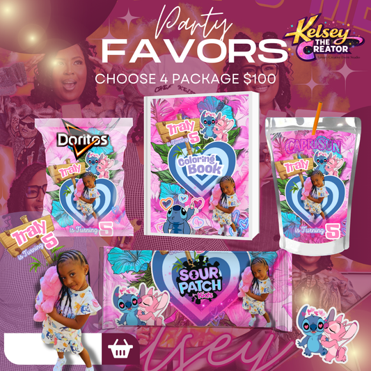 Choose 4 Party Favor Package